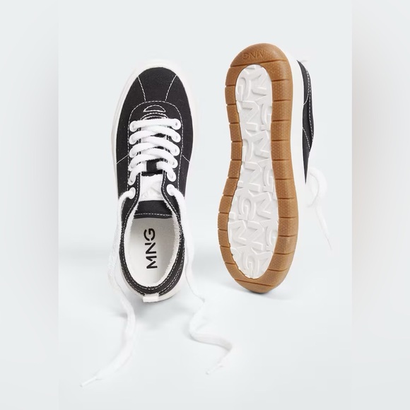 Mango Platform lace-up sneakers - Picture 2 of 10